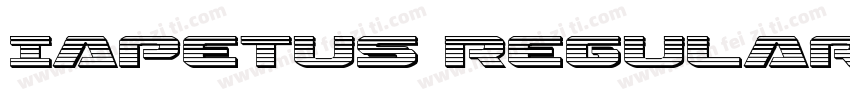 Iapetus Regular字体转换